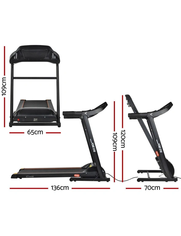 Everfit Treadmill Electric Home Gym Fitness Excercise Machine Foldable 400mm, hi-res image number null