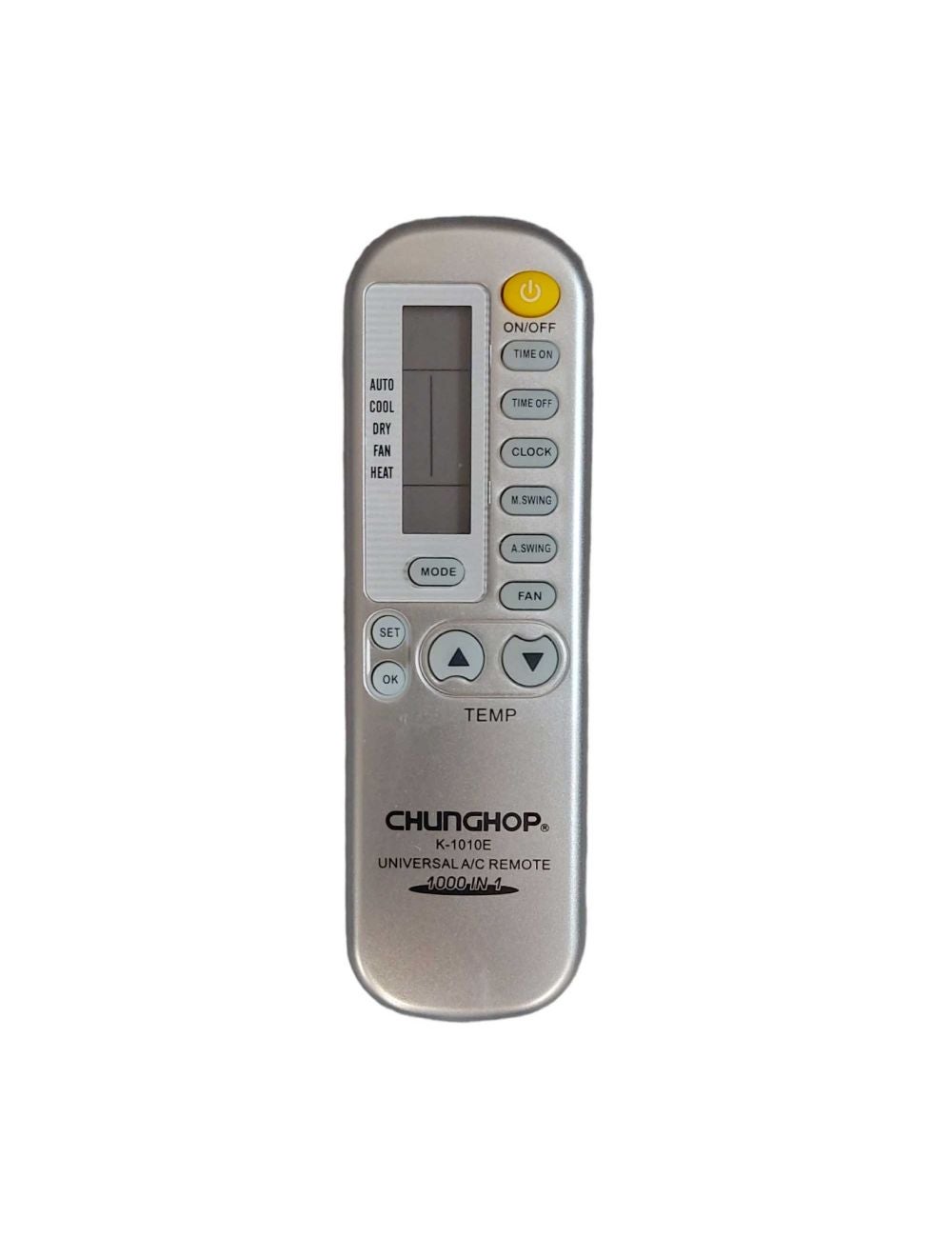 Air Conditioner AC Remote Control Silver For DUNAN ELECTER ELECTROLUX
