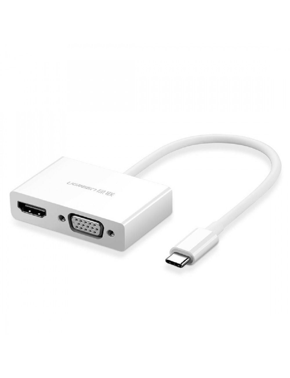 UGREEN 30843 Type-C to HDMI VGA Converter White | Autograph