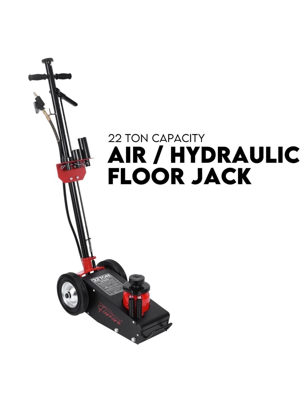 Low Profile 22 Ton Air Hydraulic Trolley Jack Floor Garage Truck ...