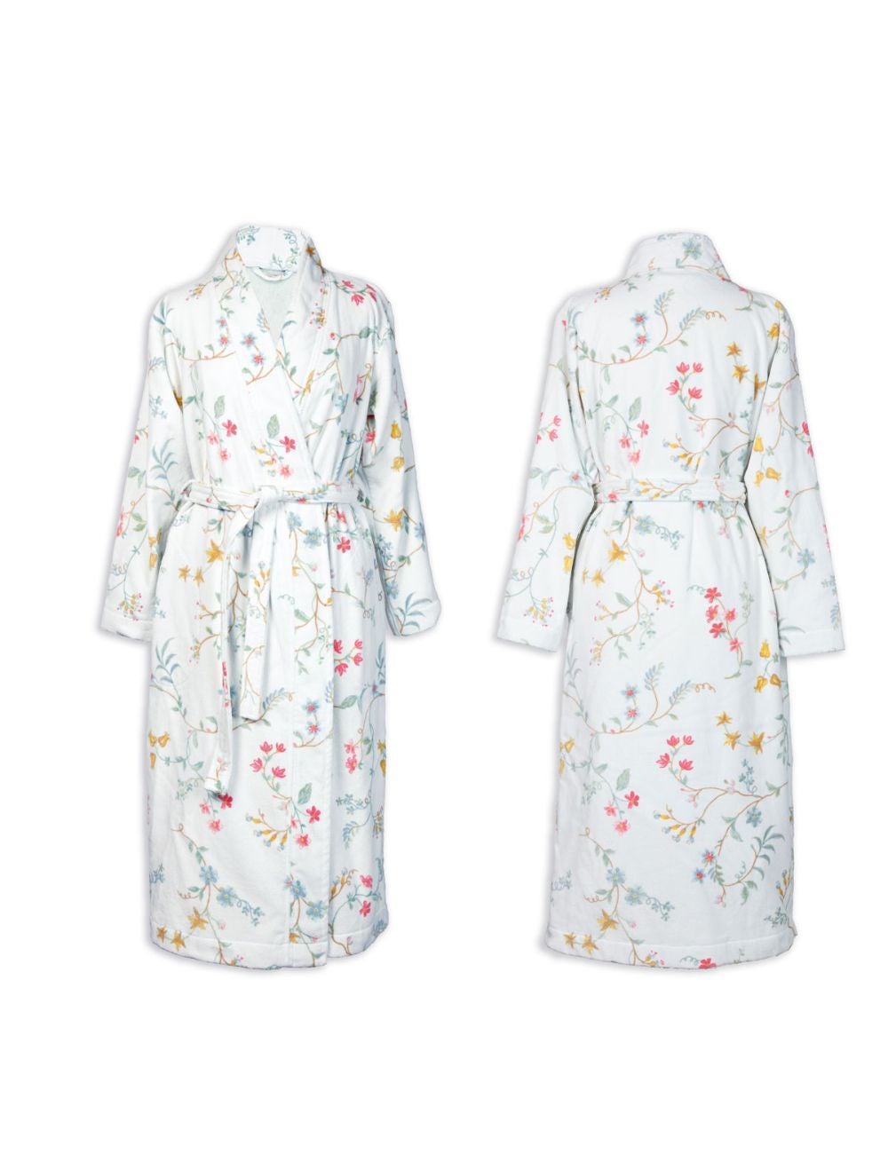 PIP Studio Les Fleurs Cotton Bath Robe White M | Rivers Australia