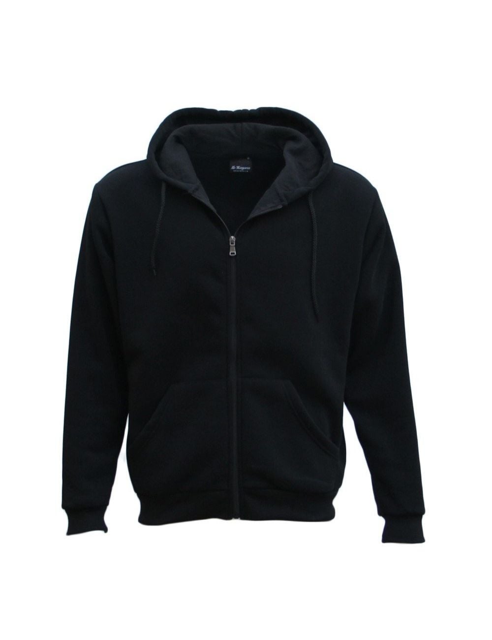 Adult Unisex Zip Plain Fleece Hoodie Hooded Jacket Mens Sweatshirt ...