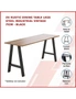 2x Rustic Dining Table Legs Steel Industrial Vintage 71cm - Black, hi-res