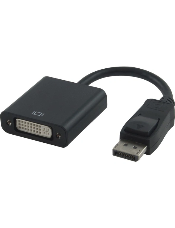 ASTROTEK DisplayPort DP to DVI Adapter Converter Cable 15cm - 20 pins Male to DVI 24+5 pins Female, normal chipset support with ATI video card, hi-res image number null