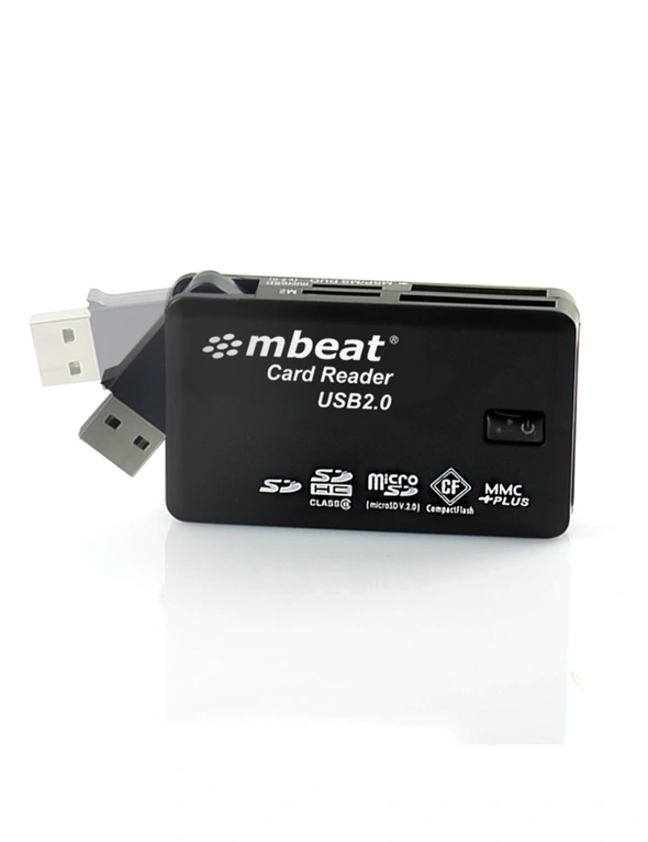 MBEAT USB 20 All In One Card Reader - Supports SD/SDHC/CF/MS/XD/MicroSD /MicroSD HC / SONY M2 without adaptor, hi-res image number null