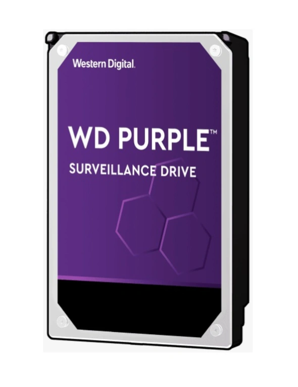 WESTERN DIGITAL Digital WD Purple 1TB 3.5' Surveillance HDD 5400RPM 64MB SATA3 6Gb/s 110MB/s 180TBW 24x7 64 Cameras AV NVR DVR 1.5mil MTBF, hi-res image number null