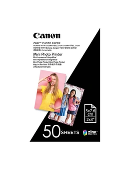 Canon Zink Mini Photo Printer Paper for Canon Inspic 50 Sheets 2 X 3 Inches