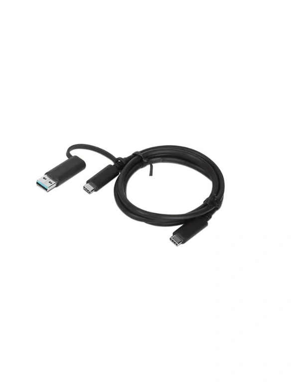 LENOVO 4X90U90618 USB cable 1 m USB 3.2 Gen 1 3.1 Gen 1 USB A/USB C USB C Black, hi-res image number null