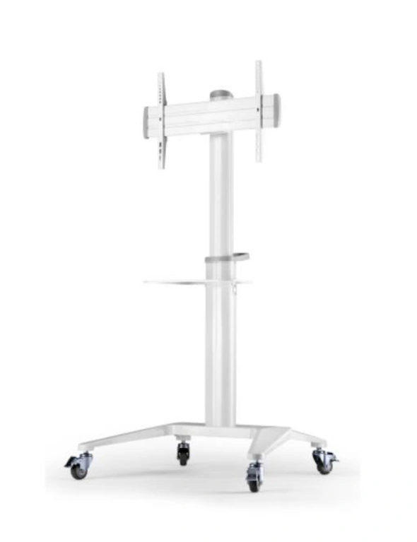 Atdec mobile TV Cart White - AD-TVC-70A-W - Supports Up to 70" &amp 70kg - Adjustable height, hi-res image number null