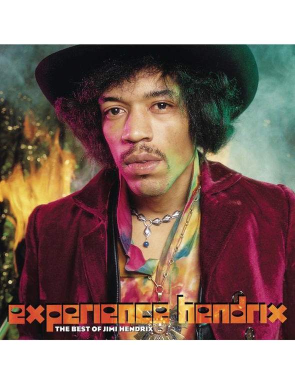 Crosley Record Storage Crate The Jimi Hendrix Experience Eperience Hendrix: The Best of Jimi Hendrix Vinyl Album Bundle, hi-res image number null