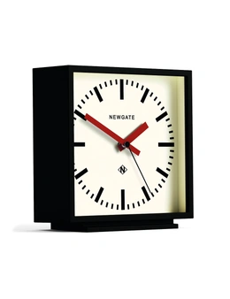 Newgate Amp Mantel Clock Black With Red Hands