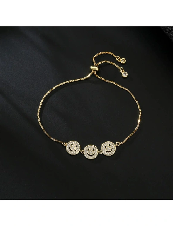 Anyco CZ White Zircon Bracelet Infinity Crown Moon Circle Geometric Pendant Simple Bracelet Friendship Jewelry Gift 6, hi-res image number null