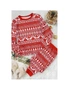 Azura Exchange Red Christmas Tree Reindeer Pullover and Pants Lounge Set, hi-res