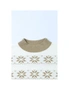 Azura Exchange White Christmas Snowflake High Neck Knit Sweater, hi-res
