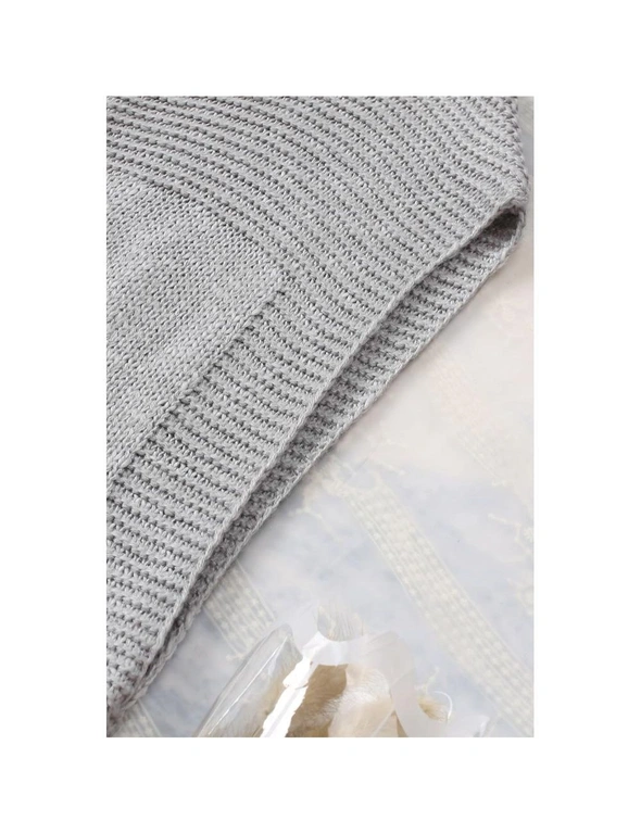 Azura Exchange Gray Basic Vest Cardigan Sweater, hi-res image number null