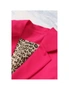 Azura Exchange Rose Leopard Lined Blazer, hi-res