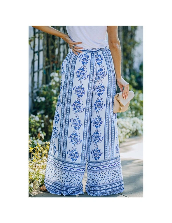 Wide-Leg Pants with Slits