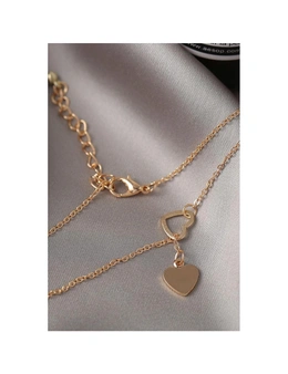 Azura Exchange Gold Heart Shape Hollow Lariat Necklace