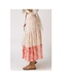 Azura Exchange Pink Floral Print Ruffle Hem Tiered Maxi Skirt, hi-res