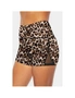 Azura Exchange Leopard Mesh Cutout Patchwork Swim Shorts, hi-res