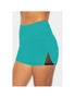 Azura Exchange Green Mesh Cutout Patchwork Swim Shorts, hi-res