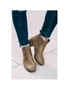 Azura Exchange Khaki Faux Suede Ankle Height Boots, hi-res