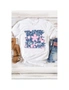 Azura Exchange White Be Kind Cherry Blossoms Leopard Print Short Sleeve T Shirt, hi-res