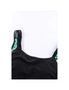 Azura Exchange Black Floral Print Accent One-piece Swimdress, hi-res