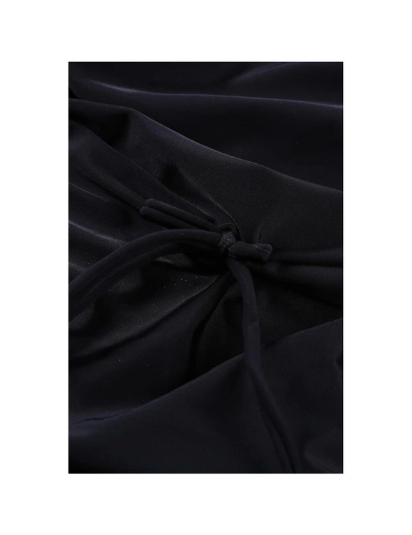 Azura Exchange Black Floral Print Accent One-piece Swimdress, hi-res image number null