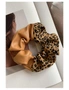 Azura Exchange Leopard Patchwork Hair Tie - PU Leather, hi-res
