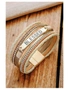 Azura Exchange BLESSED Rhinestone Leather Layered Bracelet, hi-res