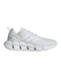 Adidas White Leatherette and Mesh Running Shoes, hi-res