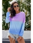 Color Block Tie Dye Pullover Sweatshirt, hi-res