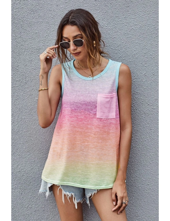 Multicolor Ombre Tank Top, hi-res image number null