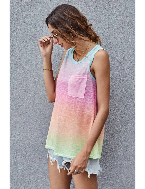 Multicolor Ombre Tank Top, hi-res image number null