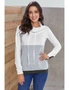 Dual Gray Colorblock Thumbhole Sleeved Sweatshirt, hi-res