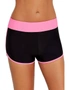 Contrast Pink Trim Swim Board Shorts, hi-res