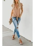 Apricot Forever Tonight Button Down Tie Top, hi-res