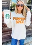 PUMPKIN SPICE Graphic Pullover Knit Top, hi-res