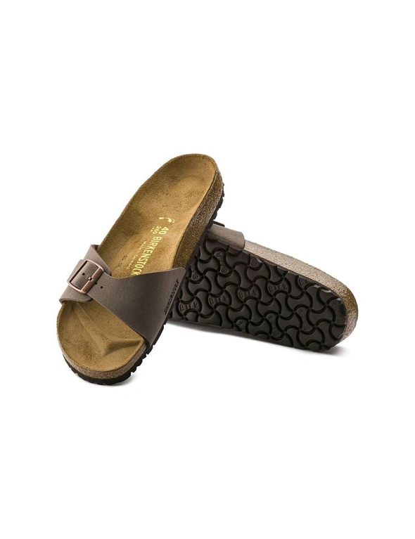 Birkenstock Men's Madrid Birkibuc Narrow Fit Sandals (Mocca, Size 41 EU), hi-res image number null