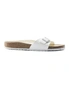 Birkenstock Men's Madrid Birko-Flor Narrow Fit Sandals (White, Size 45 EU), hi-res