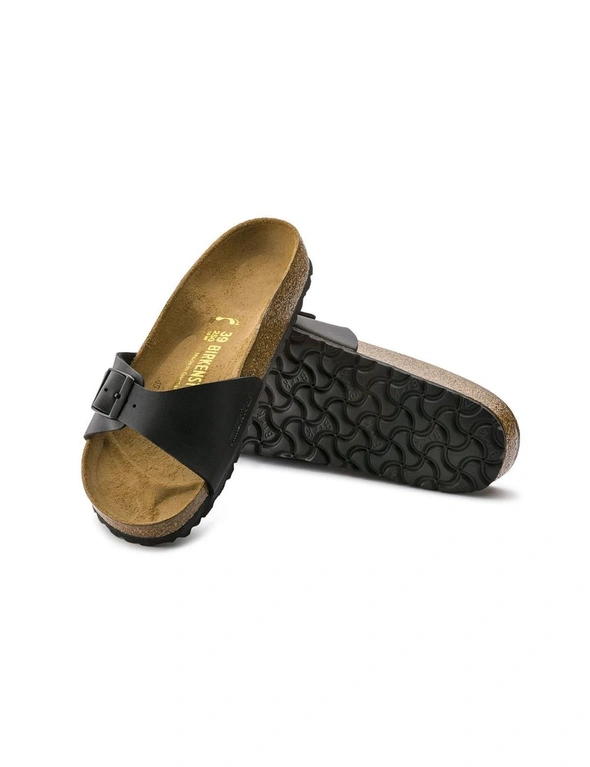 Birkenstock Men's Madrid Birko-Flor Narrow Fit Sandals (Black, Size 41 EU), hi-res image number null
