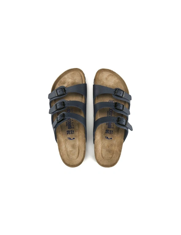 Birkenstock Men's Florida Birko-Flor Soft Footbed Sandals (Blue, Size 41 EU), hi-res image number null