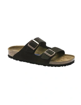 Birkenstock Women's Arizona Suede Leather Soft Footbed Sandals (Mocca, Size 36 EU)