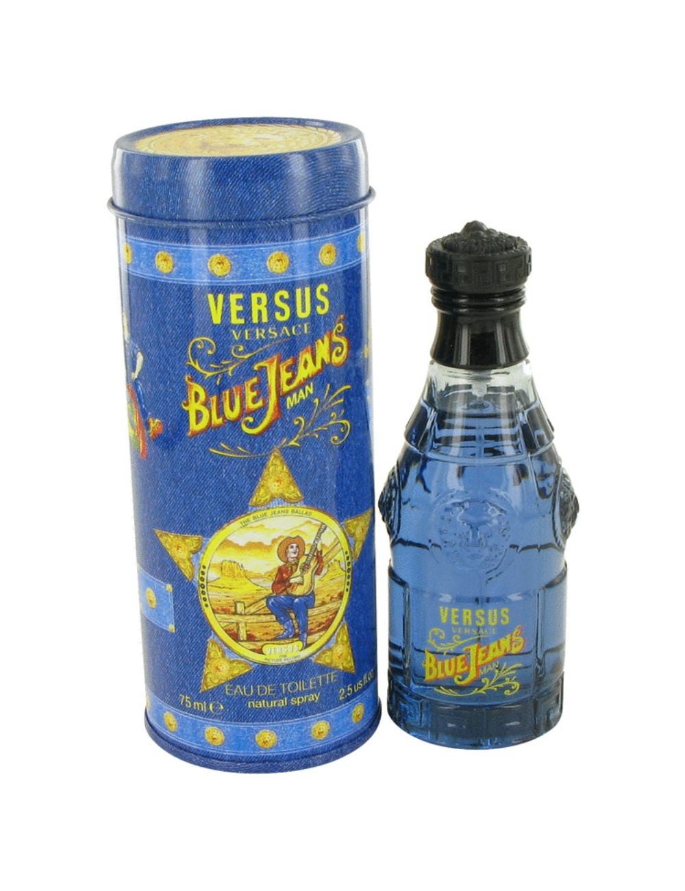 Blue Jeans Eau De Toilette Spray New Packaging By Versace 75 ml