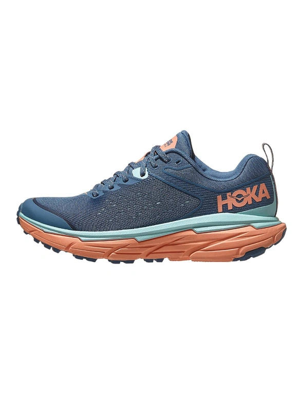 Hoka One One Women's Challenger ATR 6 Trail Running Shoes (Real Teal/Cantaloupe, Size 11 US), hi-res image number null
