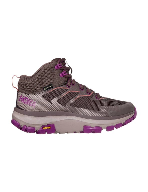 Hoka One One Women's Toa GTX Gore-Tex Trail Hiking Shoes (Plum  Truffle/Byzantium, Size 10 US)