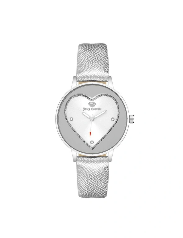 Silver Rhinestone Fashion Watch with Quartz Movement, hi-res image number null