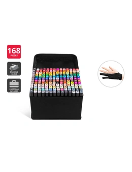 168-Piece Colour Marker Set (Black)