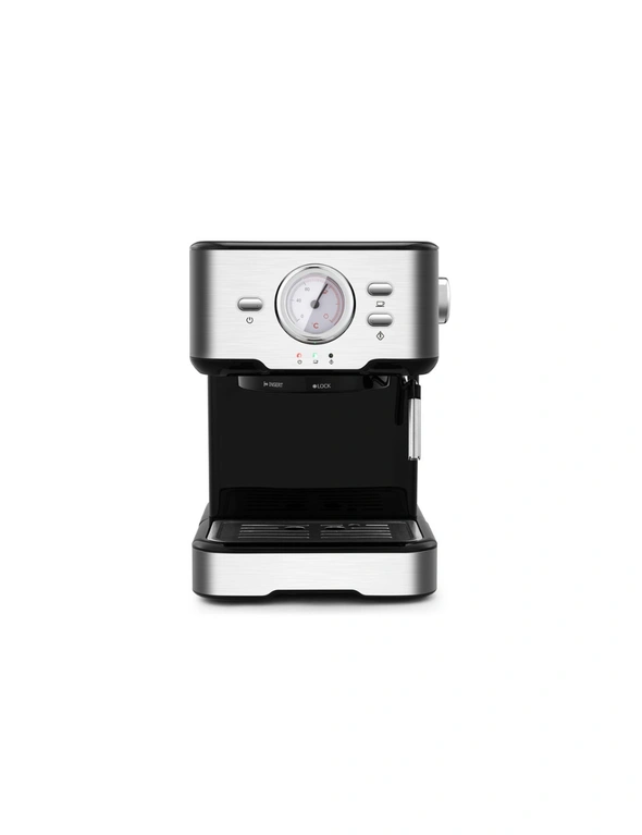 Kogan Espresso Manual Coffee Machine (Stainless Steel), hi-res image number null